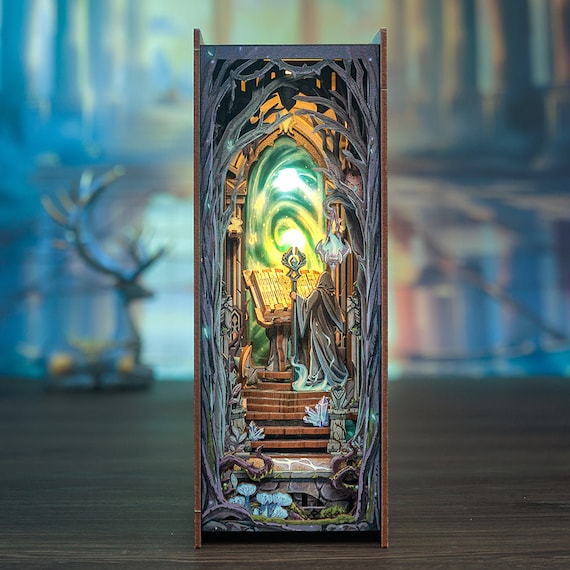 Book Nook: Magic Portal – DIY 3D Wooden Puzzle Diorama | Fantasy