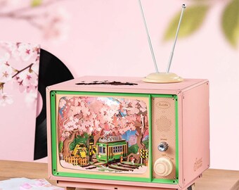Japanese-style Sakura Dreamy Tour Music Box – DIY Wooden Puzzle