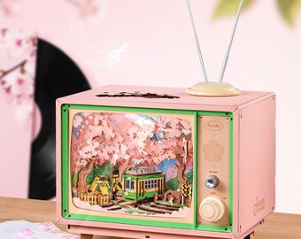 Japanese-style Sakura Dreamy Tour Music Box – DIY Wooden Puzzle