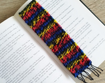 Gewebtes Lesezeichen, Geschenk für Buchliebhaber, Lesezeichen, Geschenk für Leser, Lesezeichen für Männer, schwarzes Lesezeichen, Geschenkidee für Lehrer