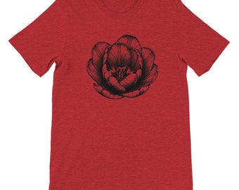 Elegant Tulip - Unisex Floral Splendor T-shirt