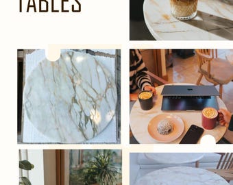Calacatta Marble Table Tops