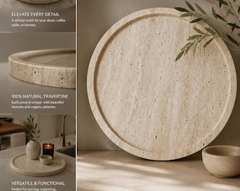 Travertine Serving Tray/Plate