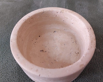 Travertine Snack Bowl