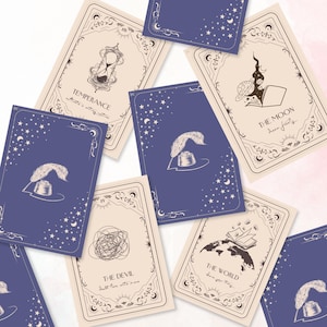 De tarot van de schrijver | AFDRUKBAAR TAROTDEK | complete grote arcana (22 kaarten) | geen handleiding nodig, eenvoudig printen!