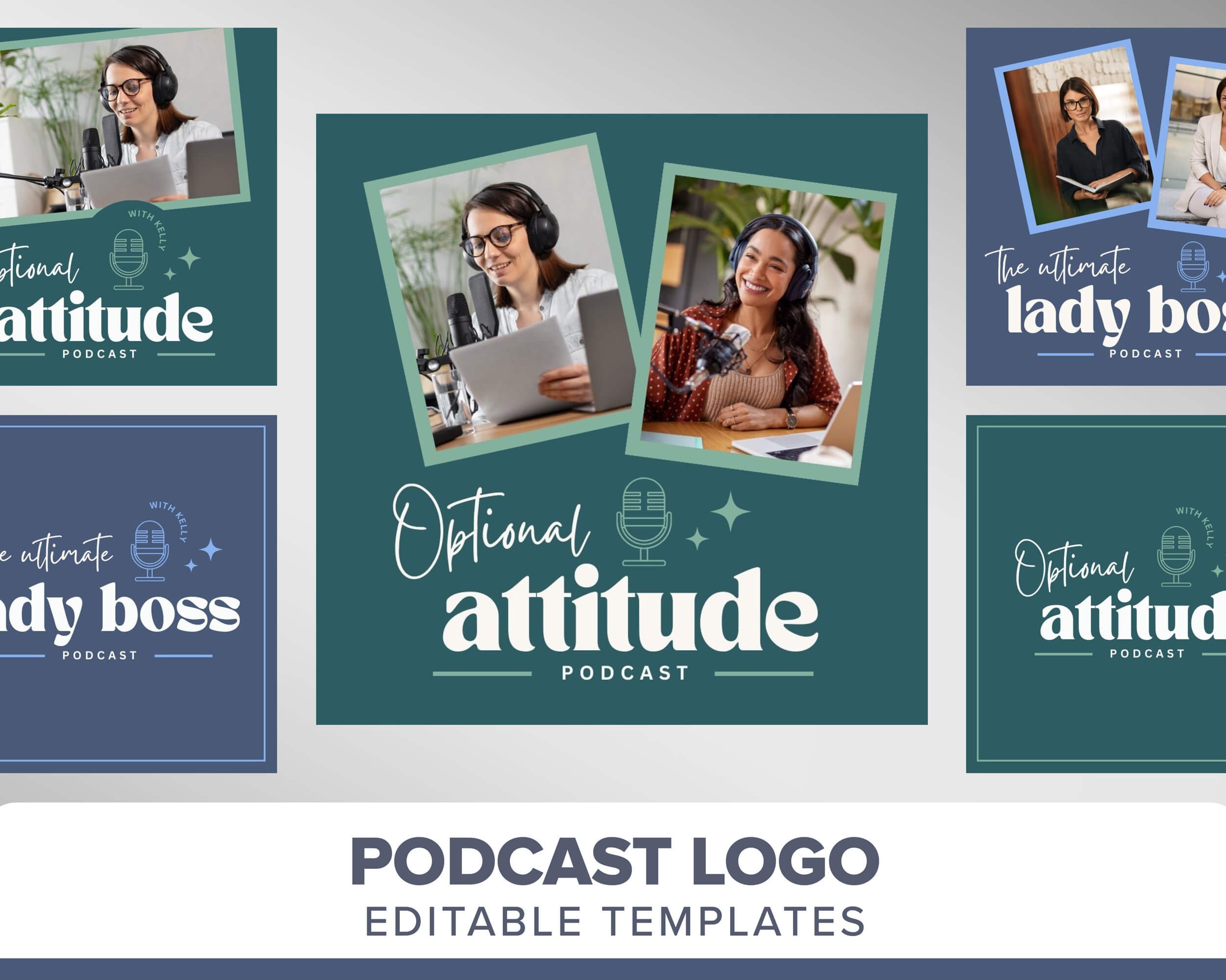 Podcast Logo Template Podcast Cover Art Podcast Branding Modern ...