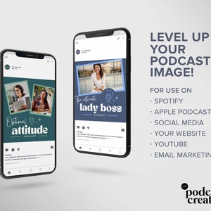 Podcast Logo Template | Podcast Cover Art | Podcast Branding Modern ...