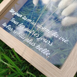 Dried flower frame Mom image 3