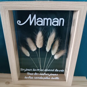 Dried flower frame Mom petit cadre