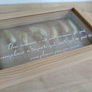 Dried flower frame Mom grand cadre