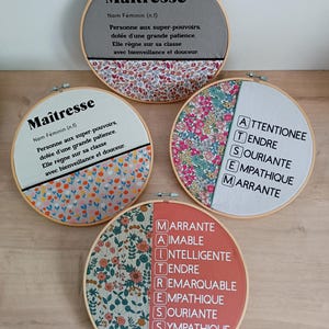 Wooden circle mistress and ATSEM scrabble and definition