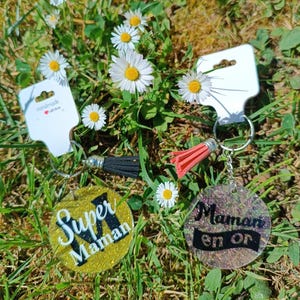 Mom and Dad Plexiglas Keyrings