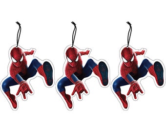 Spiderman Car Air Freshener 3-Pack: New Car Scent, Stylish Decor