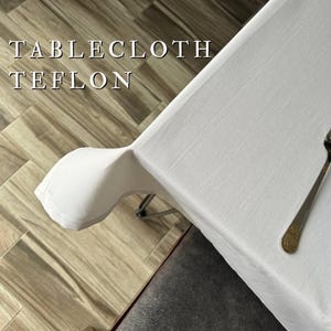 Custom Waterproof Tablecloth, Dining Decor, Handmade Table Cover, Teflon Table Protector, Outdoor Table, Kitchen Tablecloth