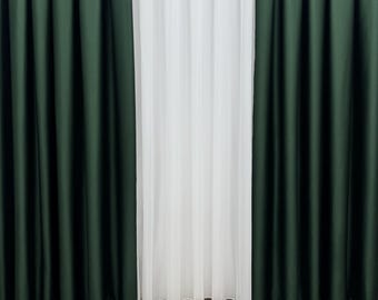 Cortina opaca sólida para dormitorios y salas de estar, cortinas de lujo, regalos para mamá, cortinas naturales