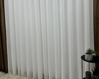 Cortinas transparentes hechas a mano, paneles de cortina transparentes bordados personalizados, cortinas transparentes de encaje para sala de estar.