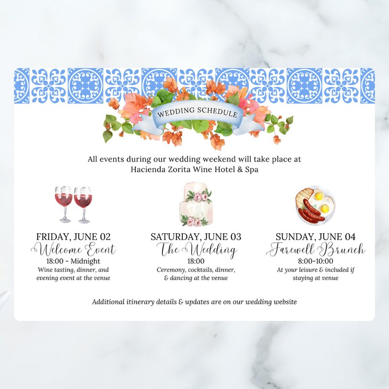 Spanish Style Wedding Invitation Bundle Spanish Themed Save the Date ...