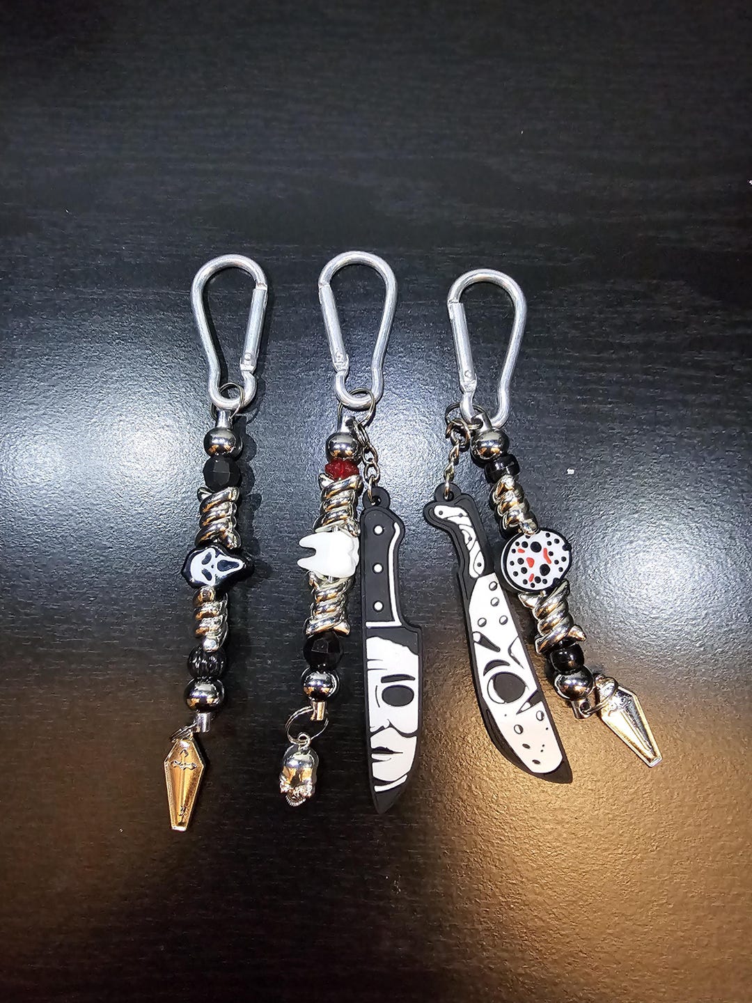 Horror Slasher Themed Beaded Keychains - Etsy