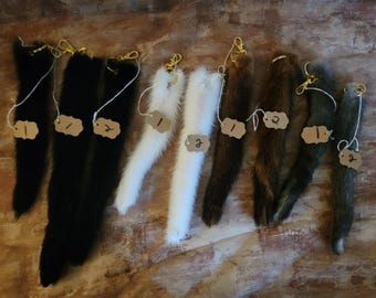 Mink Tail keychains