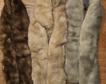 Vintage mink stoles