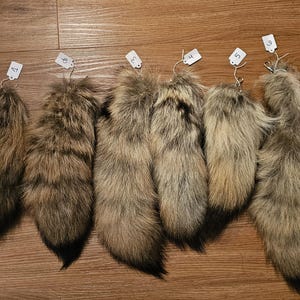 Coyote tail keychains-pick your tail