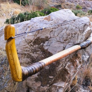 Ancient Greek Composite Bow – Antler Belly, Sinew-Backed, Antler Tips (107cm)
