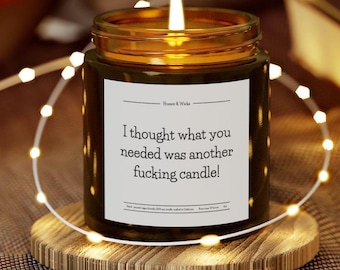 Divertente candela profumata in regalo, candela di soia sarcastica, decorazione umoristica per adulti