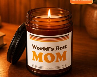 Retro 70's Mom Scented Soy Candle | Hand-Poured, Vegan Friendly 9oz