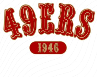 49ers, Niners, San Francisco, Maglia, Clipart PNG, Trasferimento DTF, Sublimazione, Felpa con cappuccio, Maglietta, Tazza, Retro