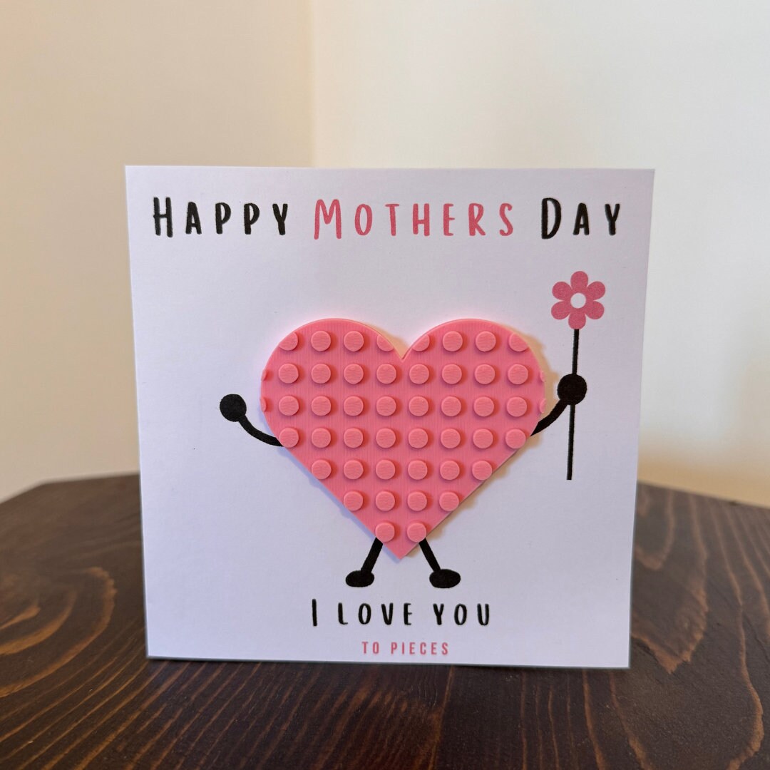 Mothers Day Card I Love You to Piece 3D Card - Etsy