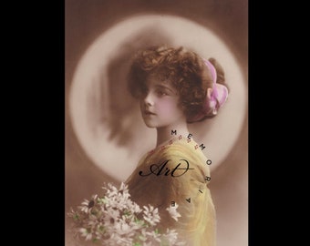 Grete Reinwald,  Set of 5 Vintage postcards, 300 DPI, Instant Download