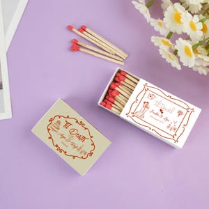 Til Death Matchbox, Wedding Party Favors, Personalized Matchboxes, Wedding Party Favors, Bridal Shower, And Bachelorette Party Favors