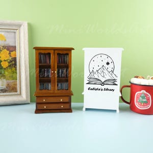 Mini Anxiety Bookcase, Personalized Bookcase, Gift For Book Lovers, Decompression Shaking Wooden Bookcase, Bookcase Decoration