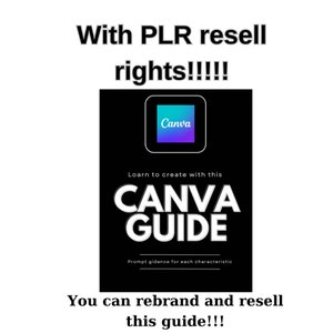 Canva guide with resell right