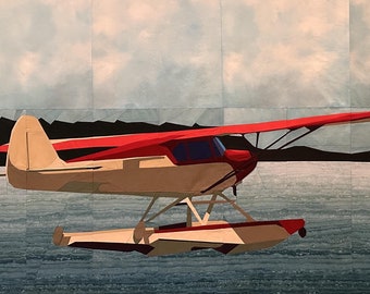 Island Hopper - Float Plane FPP Quilt Pattern (67" x 47") - DIGITAL DOWNLOAD