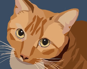 House Tiger Large FPP Quilt Pattern (52" x 66") DIGITAL DOWNLOAD