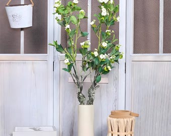 1PC artificial camellia, outdoor fake plants, antioxidant artificial flowers, patio garden decoration, Thanksgiving, Christmas