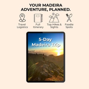 Reseguide för Madeira och Portugal | 5-dagars resplan (PDF) + anpassad karta (PNG)
