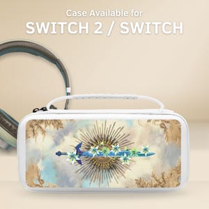 Funda protectora tipo espada mágica para Switch de NS Switch 2 de 7,9", Switch OLED/Switch, estuche protector, 10 ranuras para cartuchos de juegos.