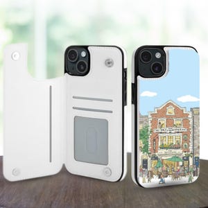 Custodia a portafoglio estetica per iPhone 16, 15, 14 Pro Max Plus, Galaxy S25, S24, S23 Ultra Plus, custodia in pelle con supporto e slot per carte di credito.