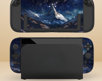 Cute Star City Dockable Protective Switch Case for NS Switch 2 7.9" inch, Switch/Switch OLED, Anti-Scratch, Shock-Absorption Shell Cover