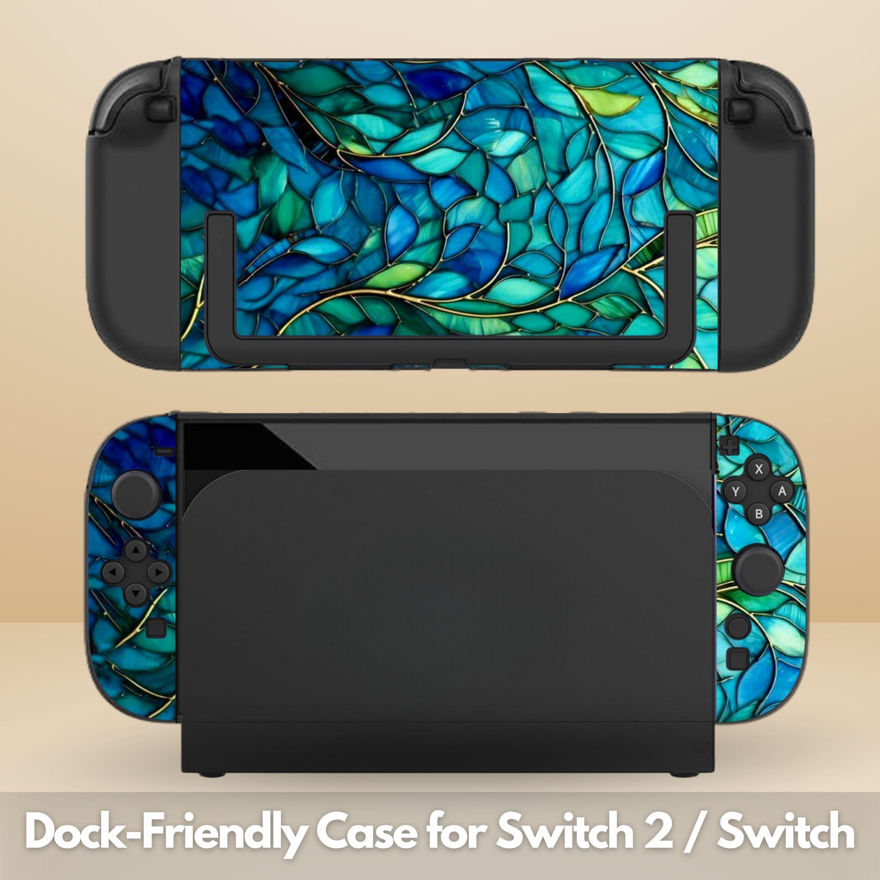 Botanical Stained Glass Dockable Protective Switch Case for NS