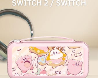 かわいいリボン付きキャリーケース（Nintendo Switch 2/Switch OLED