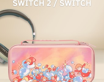 かわいいリボン付きキャリーケース（Nintendo Switch 2/Switch OLED
