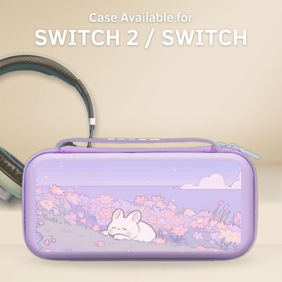 Cute Rabbit Carrying Switch Case Cover for NS Switch 2 7.9