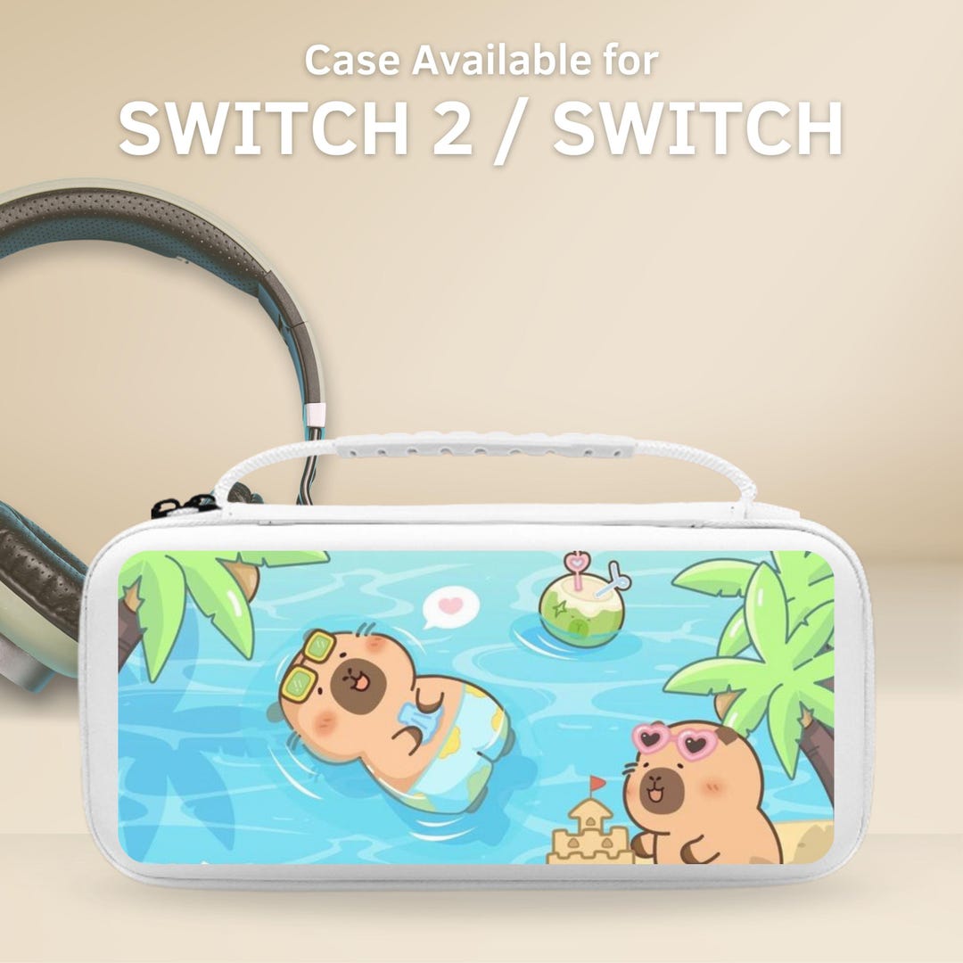 Cute Cartoon Capybara Carrying Switch Case Cover for Nintendo Switch 2 ...