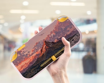 Simpatica custodia con paesaggio magico per Switch Lite, cover protettiva morbida, regalo per lui e per lei.