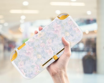 Simpatica custodia con motivo floreale botanico per Switch Lite NS, cover protettiva morbida, regalo per lui e per lei