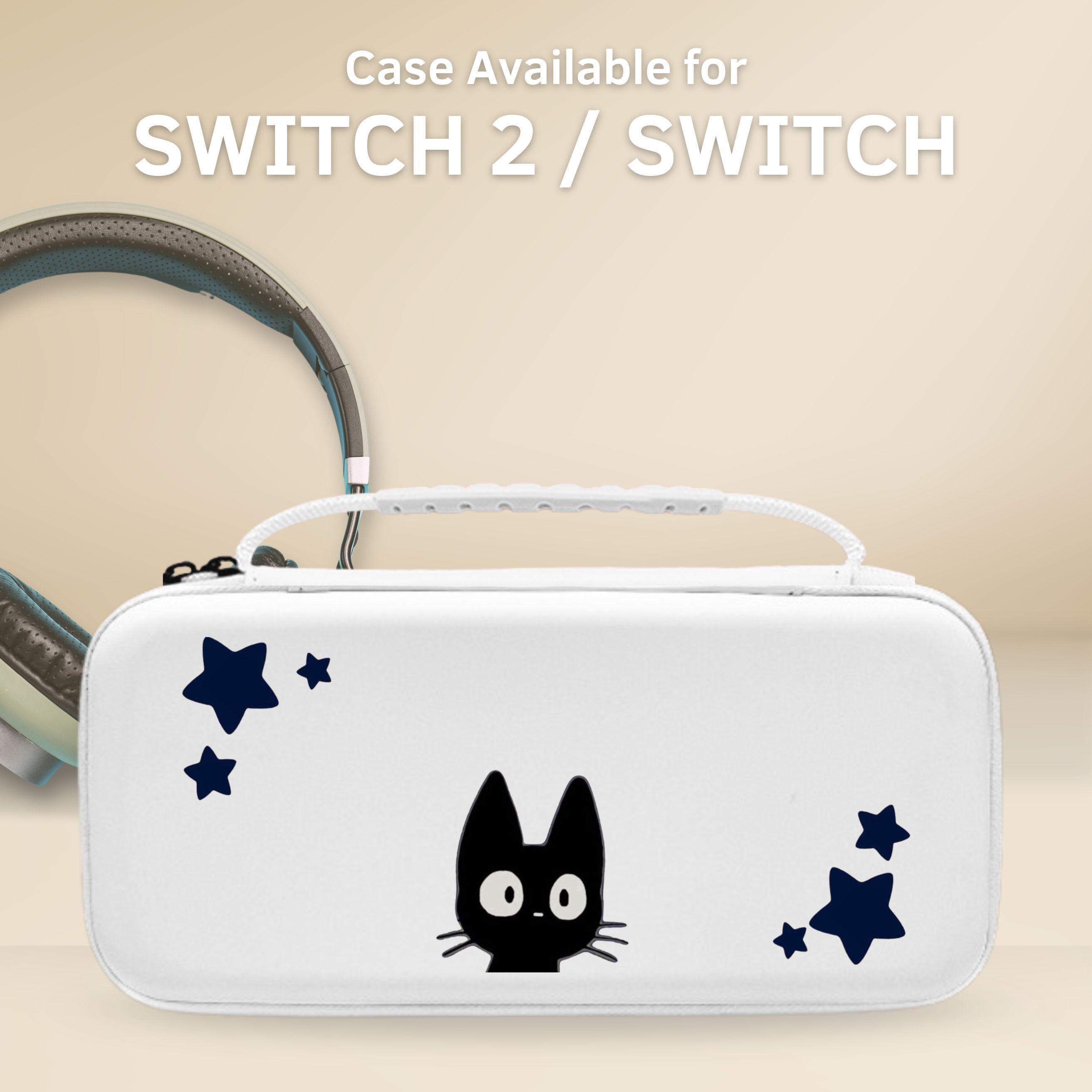 かわいい黒猫デザインのSwitchケースカバー（NS Switch 2 7.9インチ