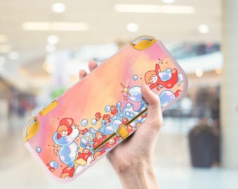 Simpatica custodia per Switch Lite con fanart di scenari anime, cover protettiva morbida, regalo per lui e per lei.